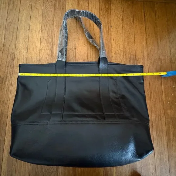 J. Crew Black Leather Tote Bag - Picture 4 of 10